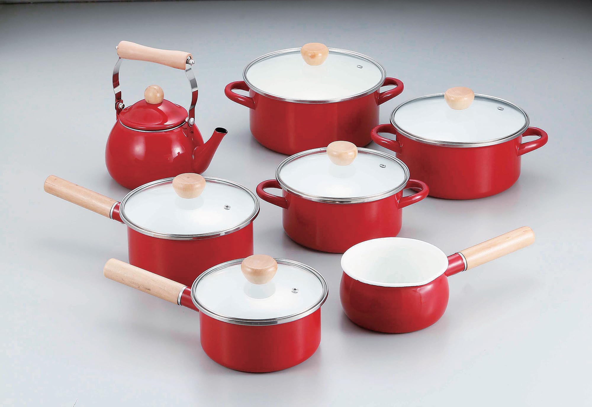 Amazon｜パール金属 鍋 両手鍋 18cm ホーロー 琺瑯 IH対応 ガラス蓋付